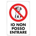 cartello divieto accesso cani