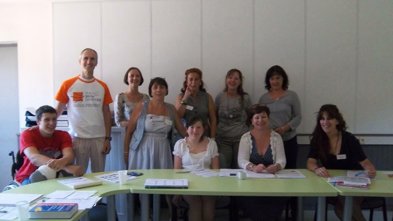 partecipanti al corso di francese a Macon - luglio 2012