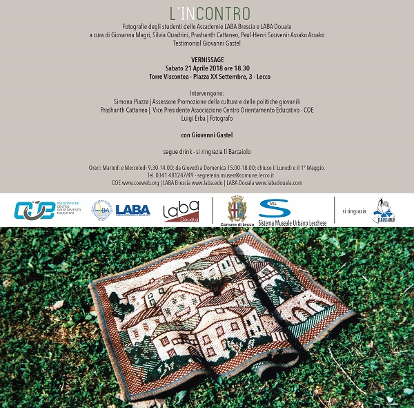 16.2 invito COE e LABA - Comune di Lecco Mostra fotografie LINCONTRO inaugurazione Sabato21Aprile2018 - Torre Viscontea