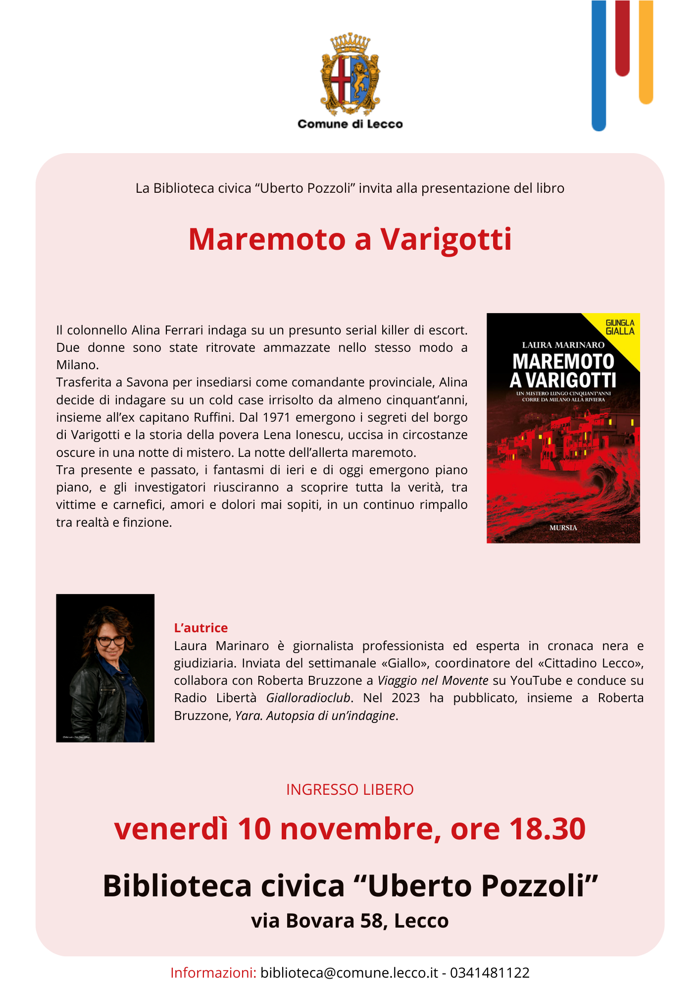 Presentazione Maremoto a Varigotti 10.11.23
